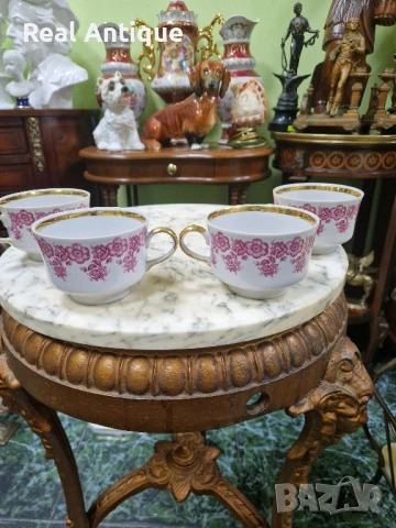 Антикварни 4 броя Руски съветски порцеланови чаши за чай, снимка 5 - Други ценни предмети - 51125996