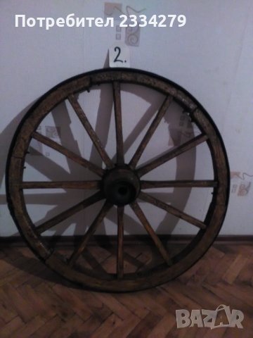 Колела от голяма каруца, стара дървена коларска изработка., снимка 8 - Антикварни и старинни предмети - 37068572
