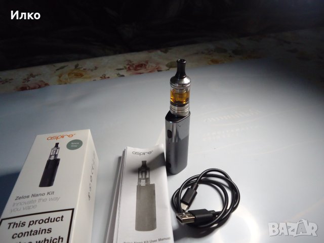 Aspire Zelos Nano - Безникотинов комплект, снимка 4 - Електронни цигари - 43300294
