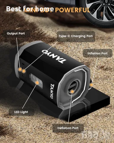 Електрическа въздушна помпа TANYO, снимка 3 - Друга електроника - 50277933