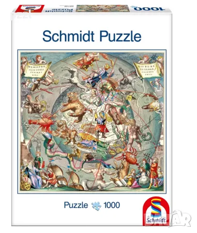 [неналичен] Пъзел "Ancient Astrological Map" Schmidt 1000 части, снимка 1