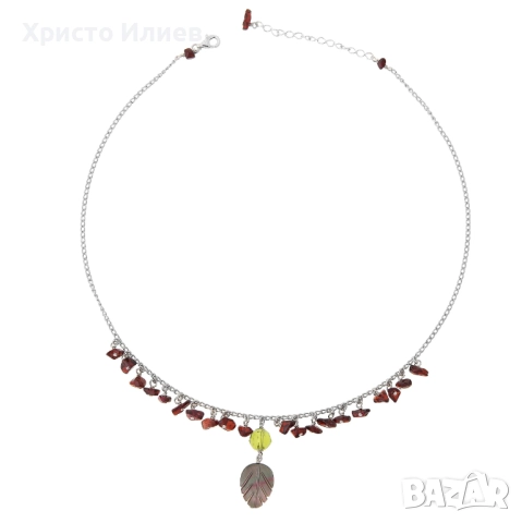 Дамско колие Orphelia от стерлингово сребро и камъни в подаръчна кутия, снимка 3 - Колиета, медальони, синджири - 52852496