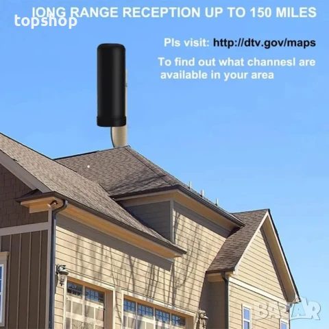 Нова вътрешна и външна цифрова телевизионна антена Canon HD DTMB DVB-B2 AC наземна антена Барелна..., снимка 5 - Приемници и антени - 50511247