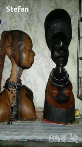 Дървена статуетка - 1, снимка 8 - Антикварни и старинни предмети - 9666375