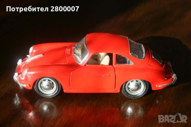 Bburago.Porsche 356B (1961). 1/24. Made in Italy, снимка 3 - Колекции - 42956143