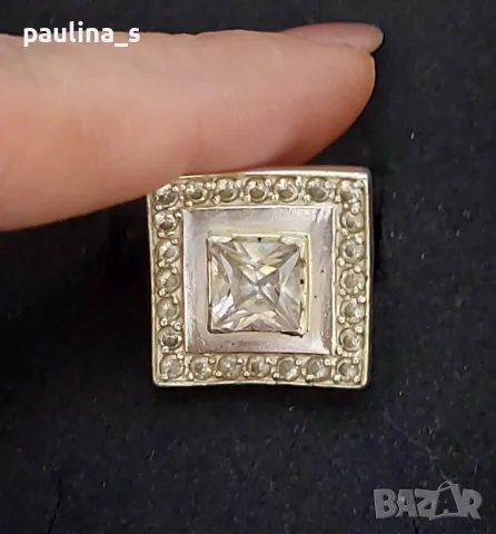 Два броя / Масивен сребърен пръстен с камъни / проба 925, снимка 9 - Пръстени - 15727690