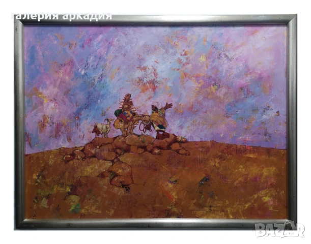 Картини на известни художници-Георги Лечев, Васил Стоев, Николай Янакиев, Г. Карабаджаков, снимка 5 - Картини - 53298546