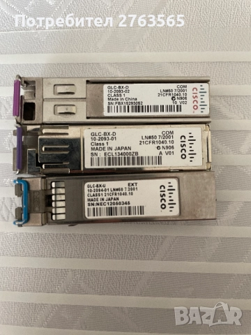 Продавам SFP-та Cisco, Gigastream, NeoPhotonics, снимка 4 - Мрежови адаптери - 51778164