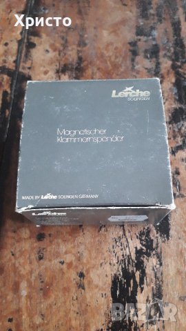 кламерник магнитен Лерхе Lerche Солинген Solingen с 24 карата златно покритие и естествена кожа цвят, снимка 5 - Ученически пособия, канцеларски материали - 36693191