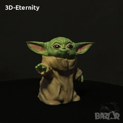3D Фигура - Бейби Йода, снимка 3 - Колекции - 50044196