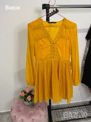 Рокля на Zara в размер S, снимка 3 - Рокли - 48587196