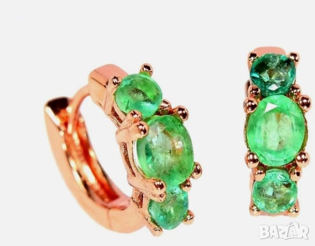 СРЕБЪРНИ ОБИЦИ С ИЗУМРУДИ (ЗАМБИЯ)