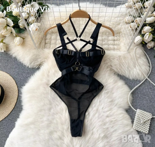 Ново! Секси боди налично в черен цвят, размер С, снимка 4 - Бельо - 51880404