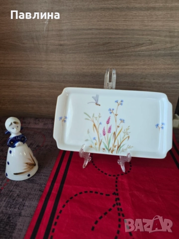 Порцеланова немска чиния, снимка 4 - Чинии - 51772496