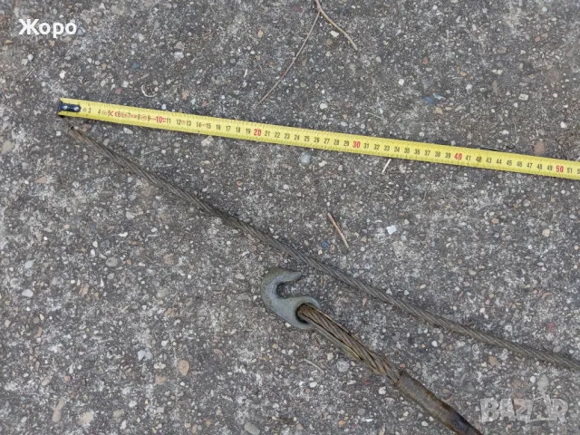 стоманено въже с куки военна авиация СССР 70те, снимка 2 - Антикварни и старинни предмети - 50332389