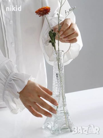 Стъклено шише стъклена бутилка Айфелова айфеловата кула, снимка 3 - Буркани, бутилки и капачки - 39150653