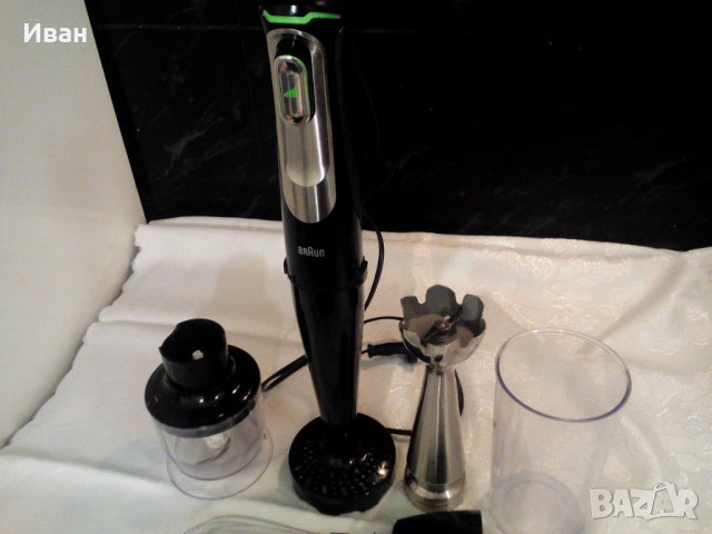 Мощен Пасатор с чопър BRAUN MULTIQUICK AKTIVBLADE 1000W, снимка 12 - Чопъри и пасатори - 40257297