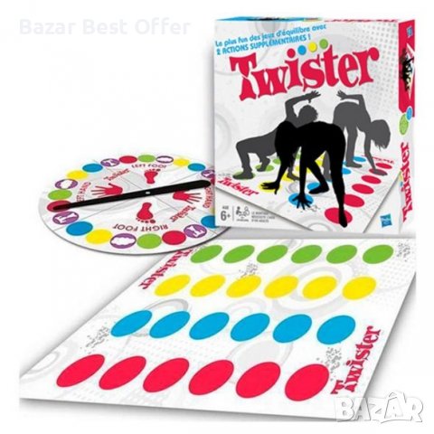 Twister - бъди гъвкав и се забавлявай с настолна игра Туистър, снимка 1 - Играчки за стая - 36860186