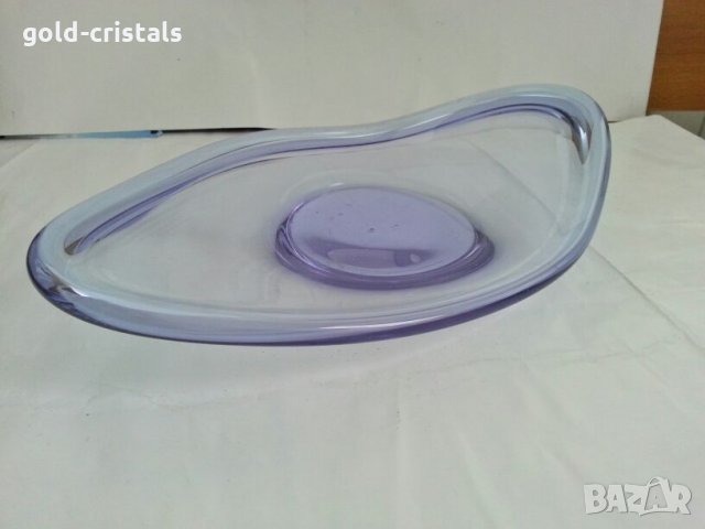 Ретро  фруктиера  цветно стъкло , снимка 2 - Антикварни и старинни предмети - 27172517