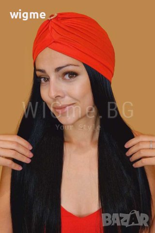 Дълга права черна перука Сиара, снимка 3 - Аксесоари за коса - 43199733
