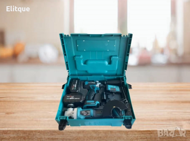 Комплект от акумулаторен ъглошлайф и гайковерт 36V 8Ah, снимка 2 - Други стоки за дома - 52832002
