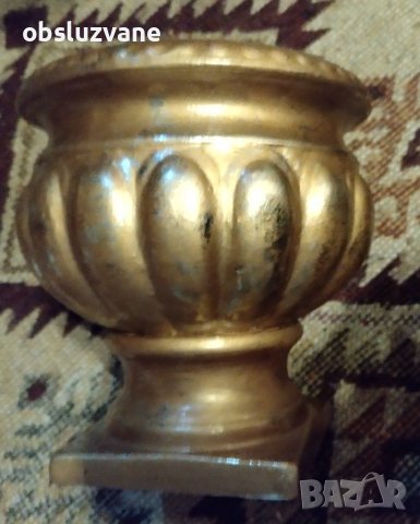 "Златна" саксия на пиадестал 💥, снимка 1