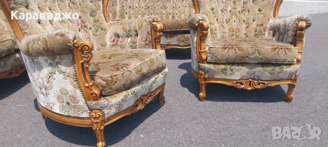 Голяма Холна Гарнитура Рококо, снимка 18 - Дивани и мека мебел - 50720610