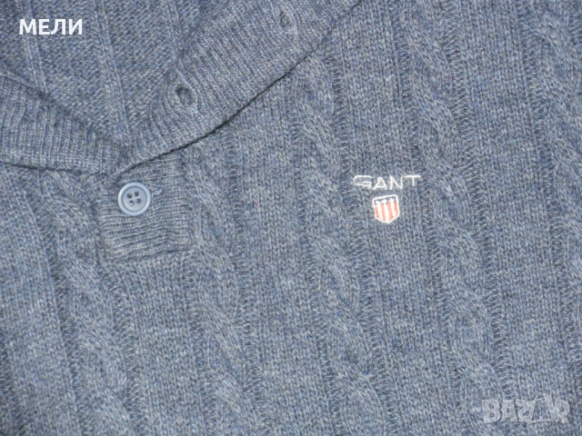 GANT мъжки зимен пуловер вълна XL, снимка 7 - Пуловери - 52803799