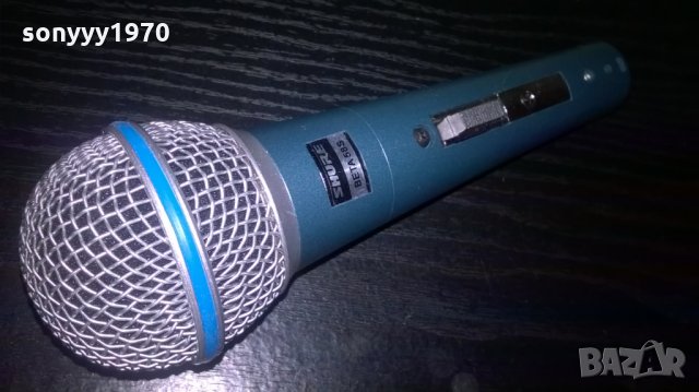 shure sm58s-profesional microphone-внос швеицария, снимка 1 - Микрофони - 26394586