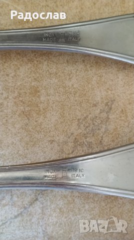 INOX стари италиански лъжици / прибори за сервиране , снимка 4 - Прибори за хранене, готвене и сервиране - 43951380