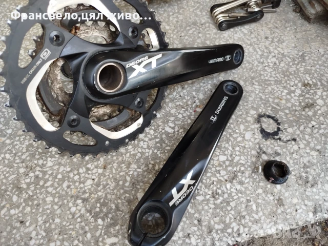 Курбел със средно движение за велосипед колело Shimano deore xt fc m 780, снимка 1