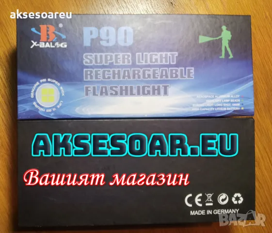 Висококачествен нов Мощeн Фенер с голяма осветеност и фокусиране на светлинния лъч лампа с LED  , снимка 2 - Лед осветление - 50267023