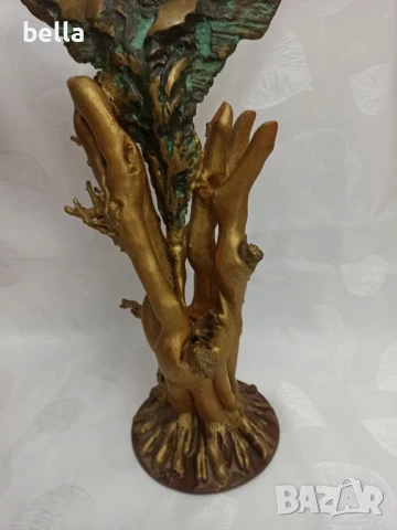 СТАР МАСИВНА БРОНЗОВА ПЛАСТИКА ,МАЙСТОРСКО ИЗПЪЛНЕНИЕ, снимка 3 - Антикварни и старинни предмети - 50928235