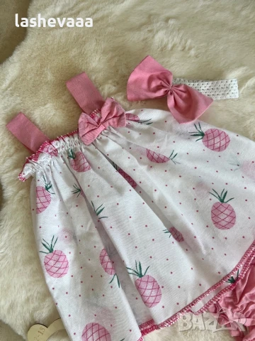Комплект троен за момиче ПОСЛЕДЕН, снимка 2 - Комплекти за бебе - 51116735