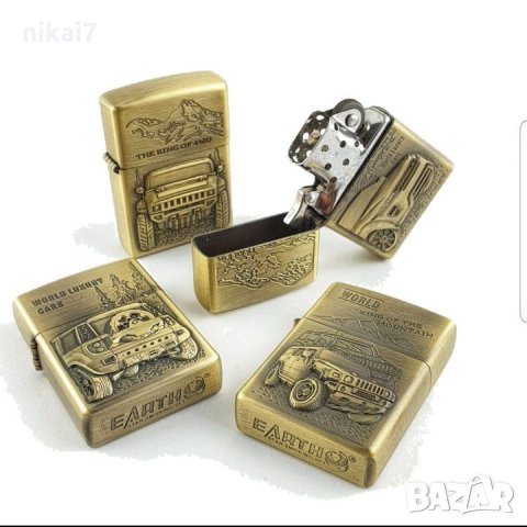 Луксозна запалка модел Zippo на бензин с релефни КОЛИ , снимка 5 - Други - 27186823