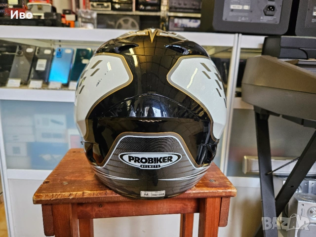 Мотоциклетна каска PROBIKER Helmets Размер - М В отлично състояние., снимка 8 - Аксесоари и консумативи - 53243501