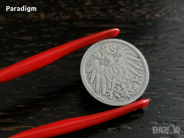 Райх монета - Германия - 5 пфенига | 1900г.; серия A, снимка 2 - Нумизматика и бонистика - 26207482