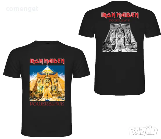 Мъжки тениски ROCK / РОК тениски IRON MAIDEN POWESLAVE & LEGACY! Или поръчай модел с ТВОЯ идея!