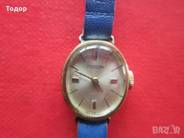 Позлатен швейцарски часовник Хабман, снимка 3 - Дамски - 33102450