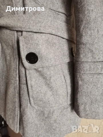 Късо палто Promod, вълна, снимка 2 - Палта, манта - 52505859