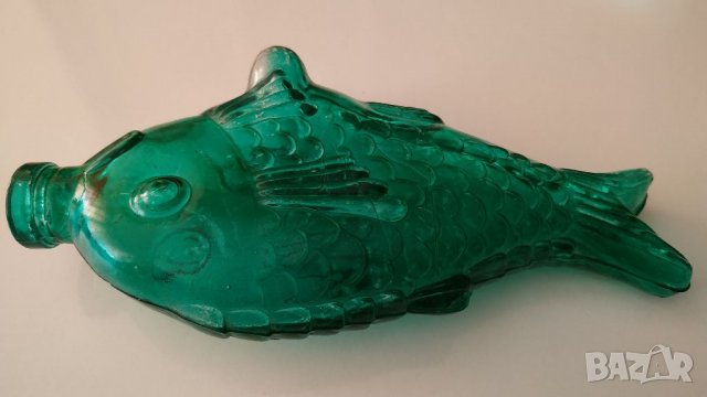 Стъклена бутилка Риба, снимка 9 - Антикварни и старинни предмети - 32736886