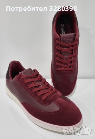 Модни мъжки кецове в цвят бордо на марката Grand Attack, снимка 3 - Кецове - 43573397