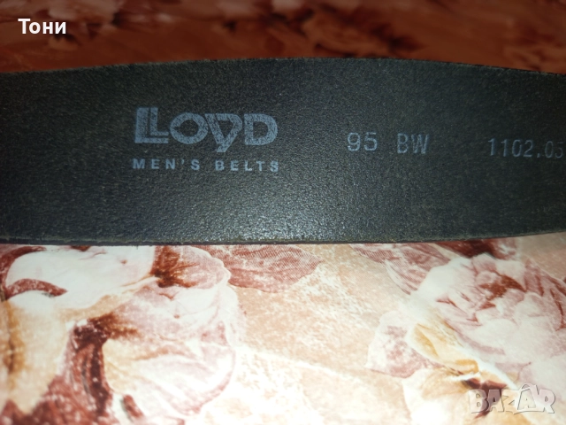 LLOYD Оригинал Нов Мъжки Колан Изцяло от Естествена Кожа 115см., снимка 10 - Колани - 52777229