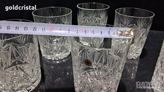  кристални чаши  за уиски , снимка 4 - Антикварни и старинни предмети - 48732068