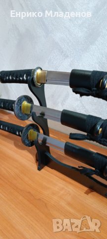 Комплект 3 броя луксозни японски самурайски мечове., снимка 12 - Ножове - 35231616