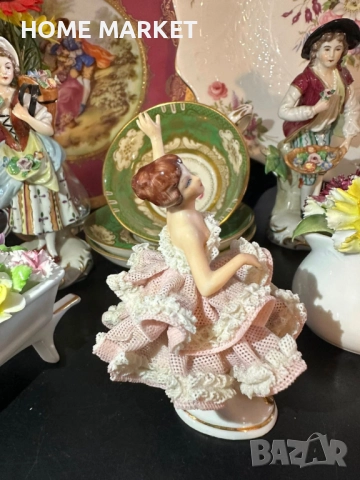 Dresden Lace Germany - “Балерината” немско великолепие и класа, синеока, красива , снимка 11 - Антикварни и старинни предмети - 52747351