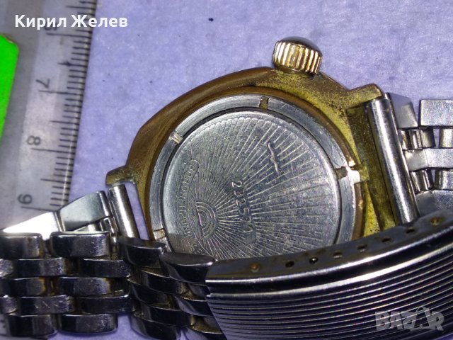 КОМАНДИРСКИ 17 КАМЪКА СДЕЛАНО в СССР Стар РУСКИ с ПОЗЛАТА КОЛЕКЦИОНЕРСКИ МЕХАНИЧЕН ЧАСОВНИК 41248, снимка 8 - Антикварни и старинни предмети - 43320050