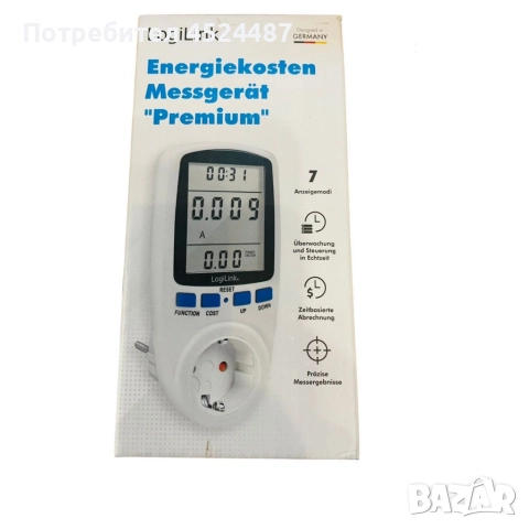 Енергометър LogiLink „Premium“ – измервател на разхода на електроенергия