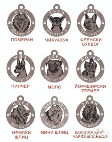 21лв,Лазерно гравиране и рязане на медальони за кучета с име и телефон , снимка 5 - За кучета - 27408755