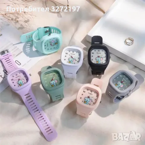 MINISO Сладък детски кварцов часовник,Моден светещ,Различни цветове, снимка 2 - Детски - 48330882